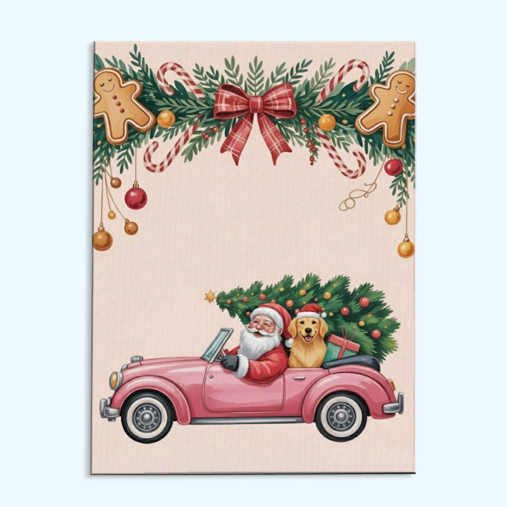Holiday Cheer on Wheels | Paint by Numbers Kit