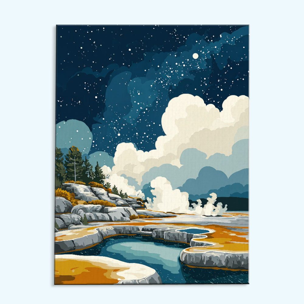 Starlit Geysers | Paint by Numbers Kit