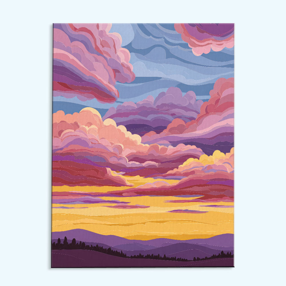 Blush Peaks | Paint by Numbers Kit