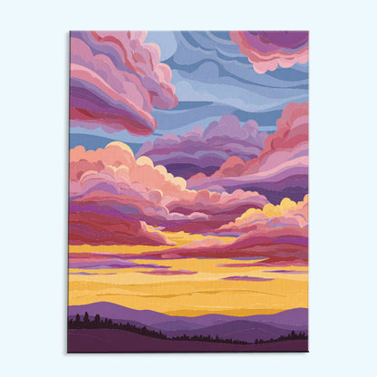 Blush Peaks | Paint by Numbers Kit