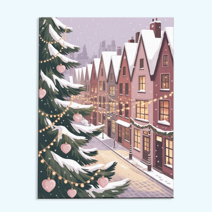 Cozy Christmas Street | Paint by Numbers Kit