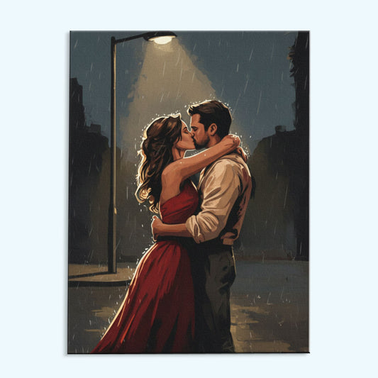Kiss in the Rain | Paint by Numbers Kit