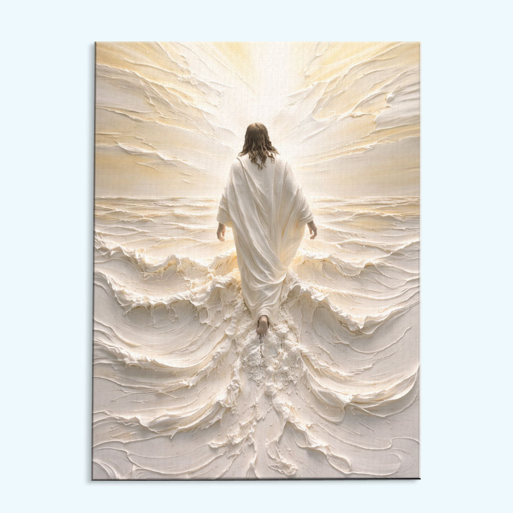 Jesus Walking on Sand | Paint by Numbers Kit