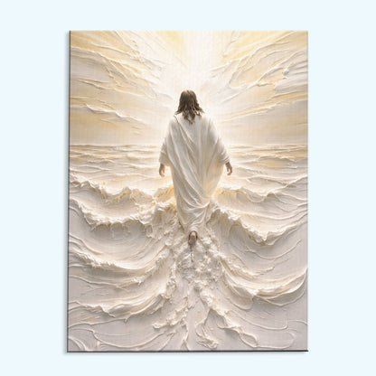 Jesus Walking on Sand | Paint by Numbers Kit