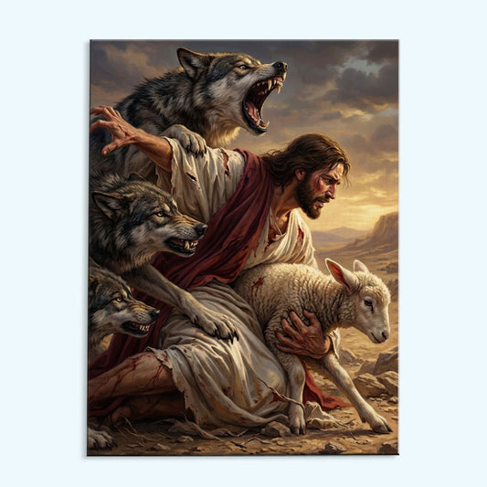 Jesus Protecting | Paint by Numbers Kit