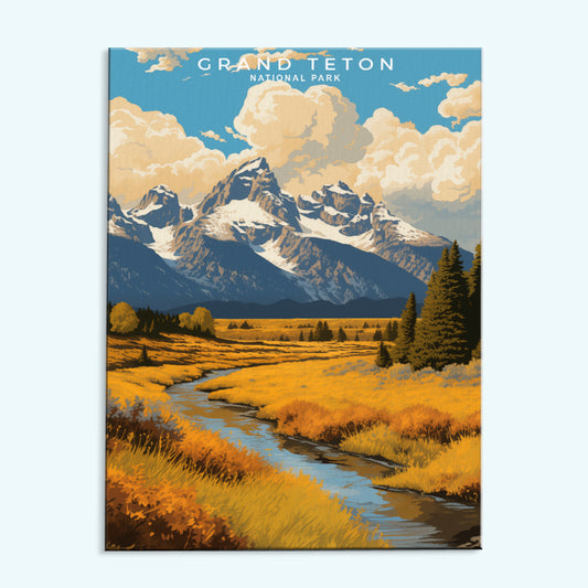 Grand Teton National Park | Paint by Numbers Kit