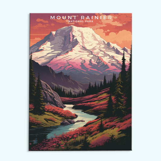 Mount Rainier Park | Paint by Numbers Kit