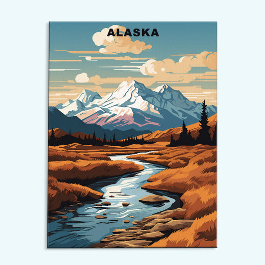 Alaska U.S. State | Paint by Numbers Kit