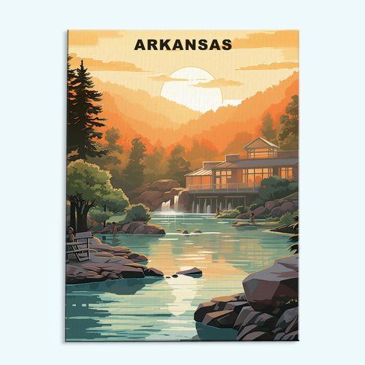 Arkansas U.S. State | Paint by Numbers Kit