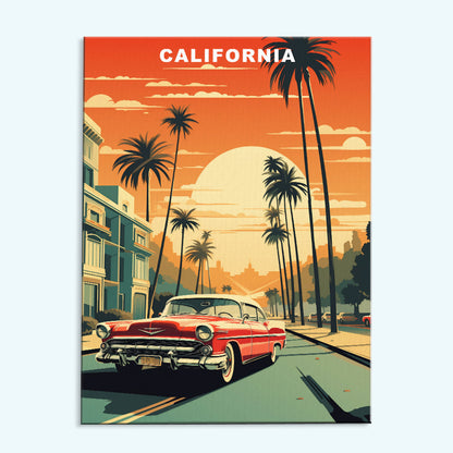 California U.S. State | Paint by Numbers Kit