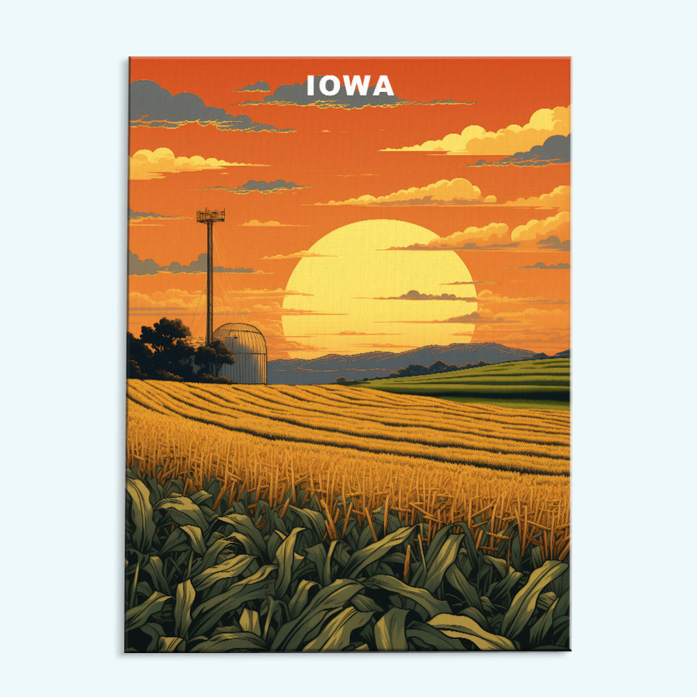 Iowa U.S. State | Paint by Numbers Kit