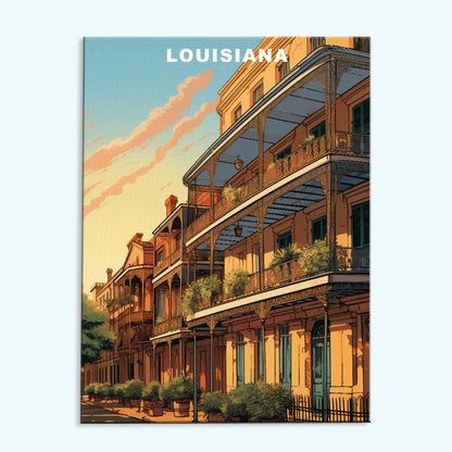 Louisiana U.S. State | Paint by Numbers Kit