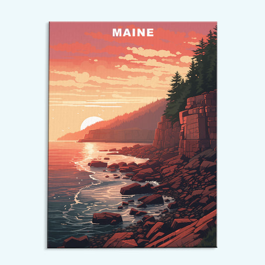 Maine U.S. State | Paint by Numbers Kit