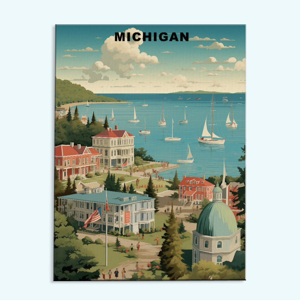 Michigan U.S. State | Paint by Numbers Kit