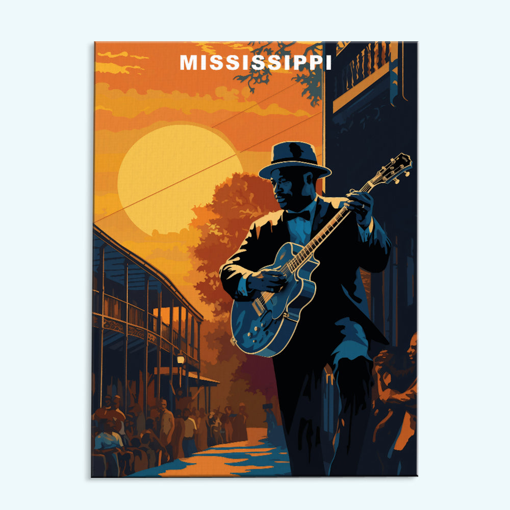 Mississippi U.S. State | Paint by Numbers Kit