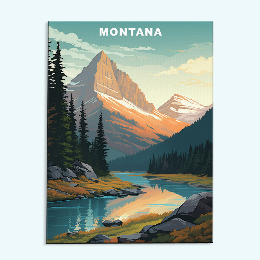 Montana U.S. State | Paint by Numbers Kit