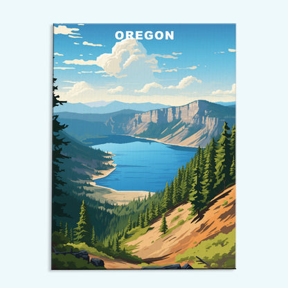 Oregon U.S. State | Paint by Numbers Kit