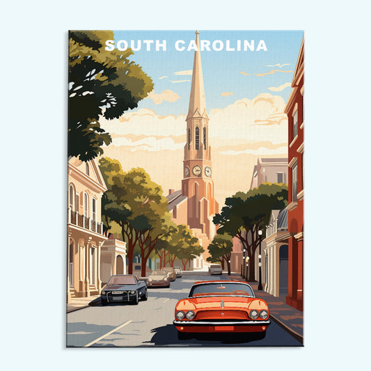 South Carolina U.S. State | Paint by Numbers Kit