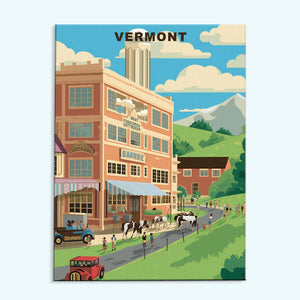 US-Bundesstaat Vermont | Malen nach Zahlen Set