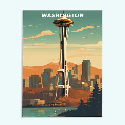 Washington U.S. State | Paint by Numbers Kit