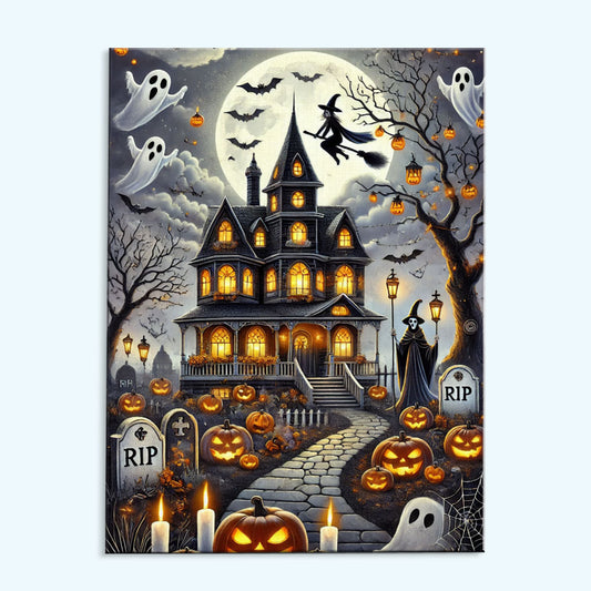 Haunted Manor | Paint by Numbers Kit