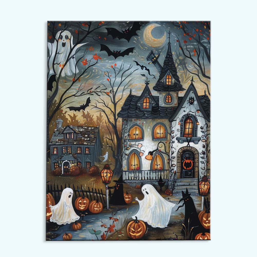 Haunted House | Paint by Numbers Kit