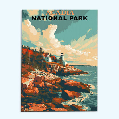 Acadia National Park Vintage | Paint by Numbers Kit