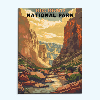 Big Bend National Park Vintage | Paint by Numbers Kit