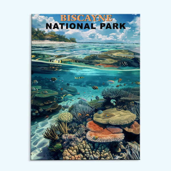 Biscayne Nationalpark Vintage | Malen nach Zahlen Set