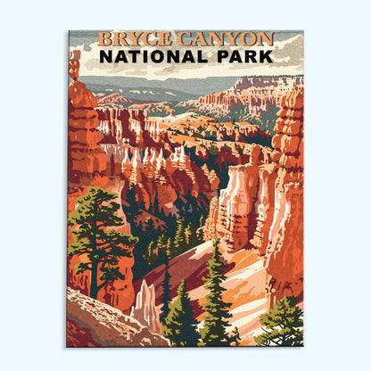 Bryce Canyon National Park Vintage | Paint by Numbers Kit