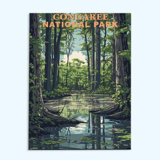 Congaree National Park Vintage | Paint by Numbers Kit