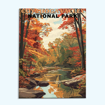 Cuyahoga Valley National Park Vintage | Paint by Numbers Kit