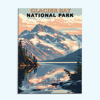 Glacier Bay National Park Vintage | Paint by Numbers Kit