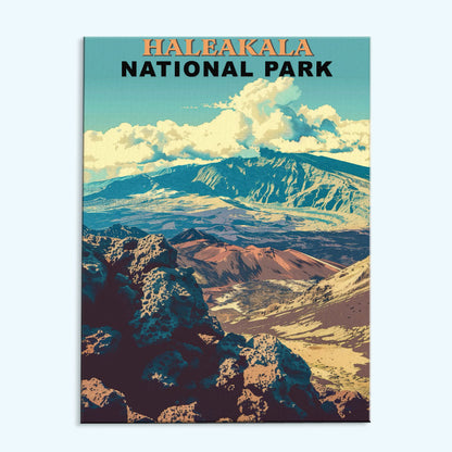 Haleakala National Park Vintage | Paint by Numbers Kit