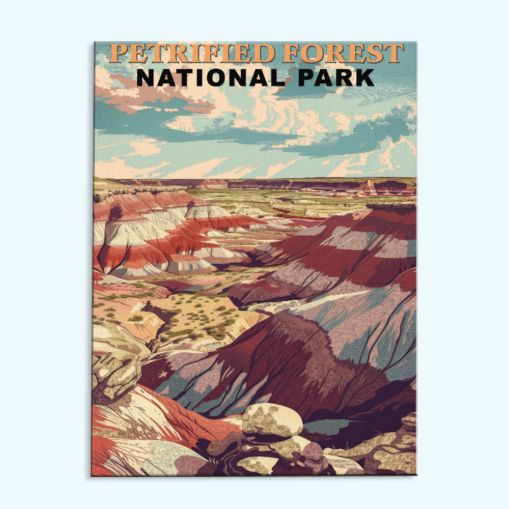 Petrified Forest National Park Vintage | Paint by Numbers Kit