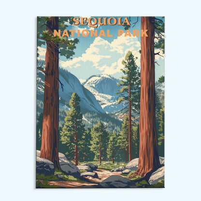 Sequoia National Park Vintage | Paint by Numbers Kit