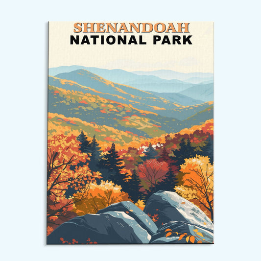 Shenandoah National Park Vintage | Paint by Numbers Kit