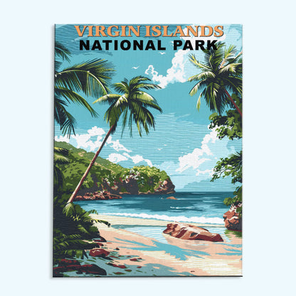 Virgin Islands National Park Vintage | Paint by Numbers Kit