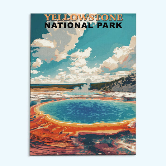 Yellowstone National Park Vintage | Paint by Numbers Kit