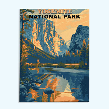 Yosemite National Park Vintage | Paint by Numbers Kit