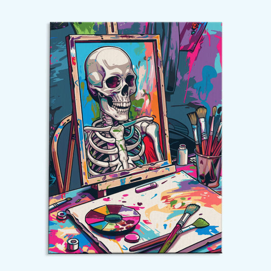 Skeleton Artist | Paint by Numbers Kit