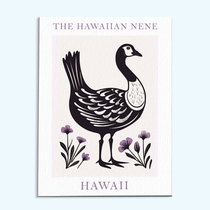 Hawaii State Bird Hawaiian Nene | Paint by Numbers Kit