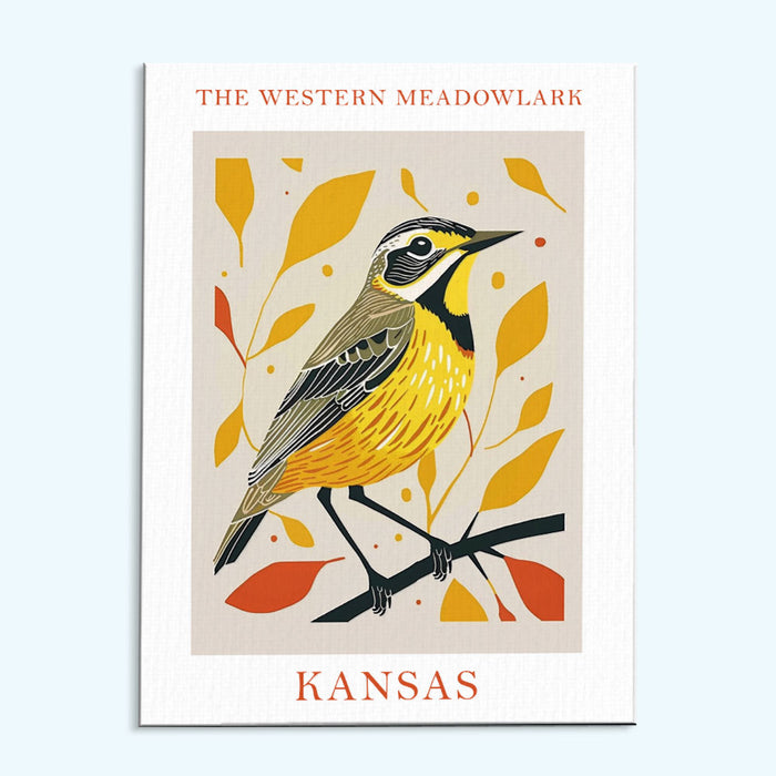 Kansas State Bird Western Meadowlark