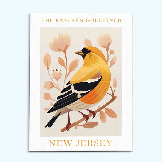 New Jersey State Bird Eastern Goldfinch | Paint by Numbers Kit