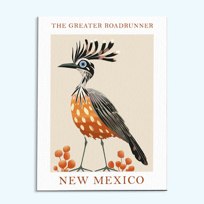 New Mexico State Bird Greater Roadrunner | Paint by Numbers Kit