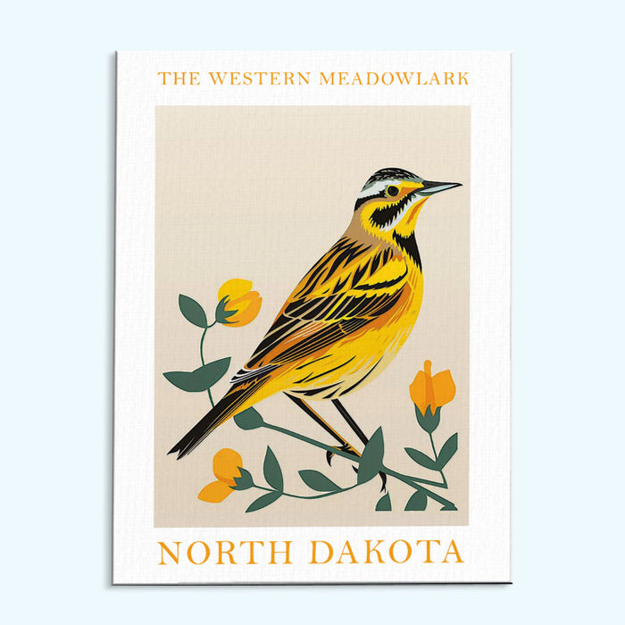North Dakota State Bird Western Meadowlark