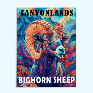 Canyonlands Nationalpark Tier | Malen nach Zahlen Set