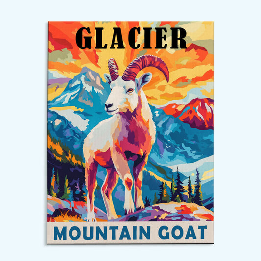 Glacier National Park Animal | Paint by Numbers Kit