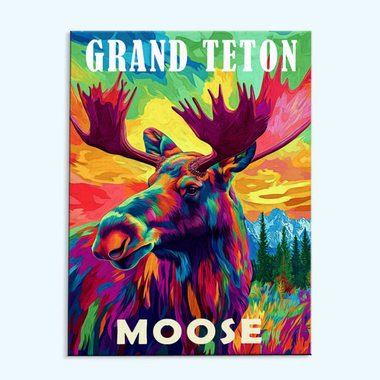 Grand Teton National Park Animal | Paint by Numbers Kit