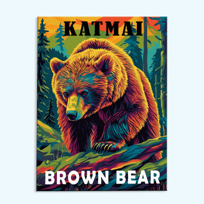 Katmai National Park Animal | Paint by Numbers Kit